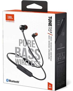 JBL TUNE 115BT WIRELESS IN-EAR HEADPHONE - BLACK