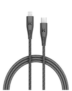 RAVPOWER CHARGE AND SYNC USB-C CABLE WITH LIGHTINING CONNECTOR 2M