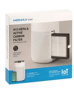 MOMAX SMART H13 HEPA AND ACTIVE CARBON FILTER AP1S REPLACEMENT FILTER BLACK