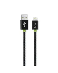 Goui - 8 Pin Spring Lightning To USB Cable - 30cm - Black