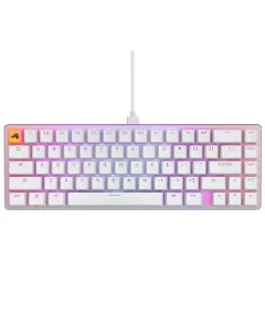 Glorious GMMK2 Compact 65% Modular Mechanical Gaming Keyboard Pre-Built Edition – White