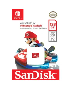 SanDisk Nintendo Switch MicroSD Memory Card - 128GB  (UP TO R100/W90 MB/s)