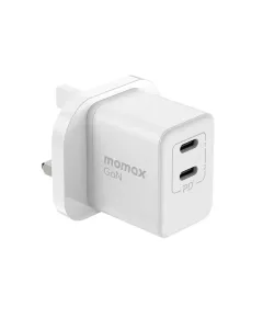 Momax One Plug 35W 2-Port GaN Mini Charger - White