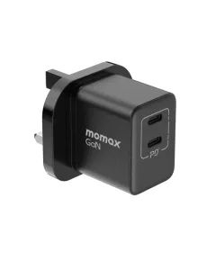 Momax One Plug 35W 2-Port GaN Mini Charger - Black
