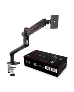 GAMEON GO-2137 Premium Aluminum Spring-Assisted Single Monitor Arm - Space Grey