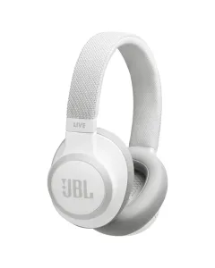 JBL Live 650BTNC Wireless Over-Ear Noise-Cancelling Headphones - White