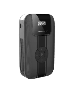 Powerology Jump Starter with Air Compressor and Power Bank - Black 