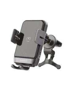 Momax Q.Mount Smart5 15W Rotatable IR Wireless Charging Car Mount (CM18) Withc ar mount holder (CM16AD) - Black