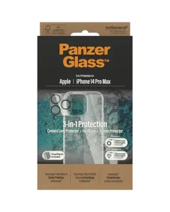 PanzerGlass For iPhone 14 Pro Max Bundle Camera Lens Protector - HardCase - Screen Protector Clear
