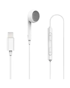 Powerology Single Mono Earphone With MFi Lightning Connector - White