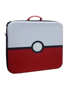 Nintendo Switch Storage Case - Large Capacity Bag For Nintendo Switch OLED Fitness Ring Adventure Game Accessories - Pokemon Ball ( Red & White)