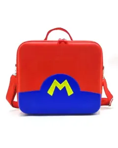 N.S Portable Storage Bag for Nintendo Switch Organization,switch Ring-con Fits Organization Hard Shell Case - Red/Blue