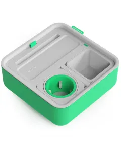 CouchConsole Cup Holder with Phone Stand Tray - Light Green