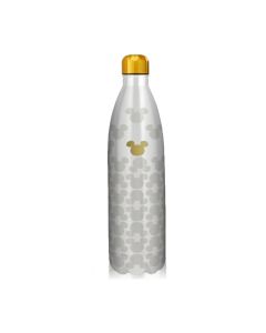 Disney Classic – Metal Water Bottle – Gold Mickey Head