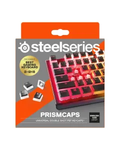SteelSeries PrismCaps Universal Double Shot PBT Keycaps - Black