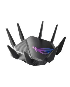 Asus ROG Rapture, Tri-band WiFi 6E (802.11ax), Gaming Router 6GHz Band 2.5G, WAN/LAN Port PS5 Compatible, Triple-level Game Acceleration