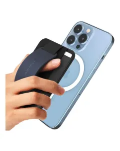 Sinjimoru 3 in 1 Magnetic Wallet as Phone Grip and Stand for MagSafe - Navy