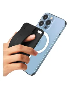 Sinjimoru 3 in 1 Magnetic Wallet as Phone Grip and Stand for MagSafe - Black