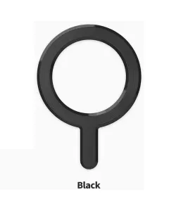 Sinjimoru M-Plate Universal Magnet Sticker Compatible with MagSafe Accessories - Black