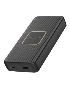 Otterbox 15000 mAh Powerbank USB-A and C PD18W, Wireless 10W - Black