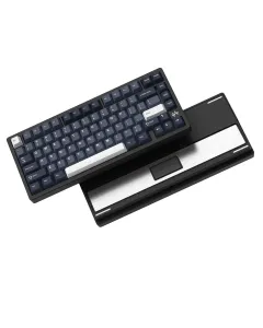 Womier RD75 Pro 75% Wireless Aluminum Keyboard – QMK/VIA Custom Hot-Swappable Design with Quick Release - Anodized Black (English/Arabic)