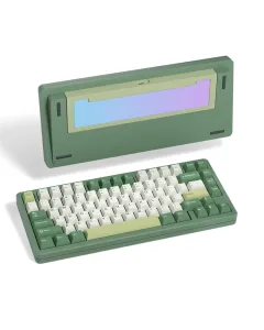 Womier SK75 75% Wireless Aluminum Custom Keyboard – VIA Support, Hot-Swappable - Green (English/Arabic)