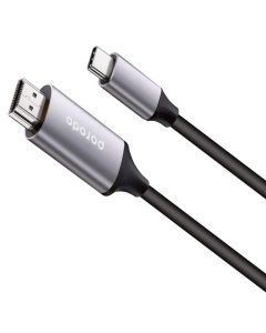 Porodo Type-C To 4K HDMI Cable 2m - Gray