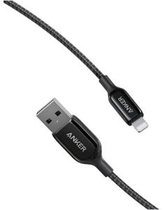 Anker Power Line + III USB-A to Lighting Nylon (0.9m) - Black