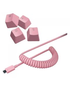 Razer PBT Keycap + Coiled Cable Upgrade Set - Quartz Pink