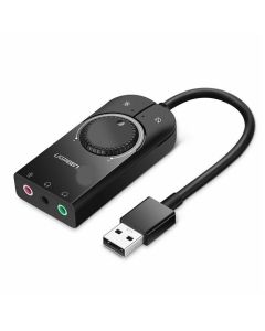 Ugreen Usb External Stereo Sound Adapter 15cm - Black