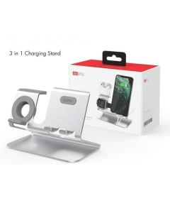 Ahastyle St05 3In1 Aluminium Stand For Smart Phone/Apple Watch/Airpods - Silver