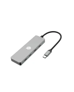 Yuanshan Ultra Slim 4-port Usb-c 3.2 Hub (4-in-1 Adapter) - Gray