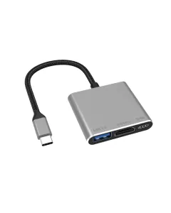 Yuanshan 3-in-1 USB-C Hub with 4K@60Hz HDMI, 100W PD Charging, USB 3.0 – Docking Station