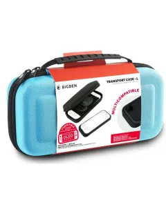 Nintendo Switch: BIGBEN Transport Case-L / Hard carrying case - Blue