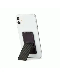 HANDLstick Carbon Fibre Collection Smartphone Grip And Stand - Black