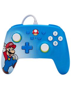 Nintendo Switch: PowerA Super Mario Enhanced Wired Controller - Mario Pop Art