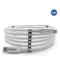 SuperCalla Magnetic USB-C to Lightning Cable 1m - White