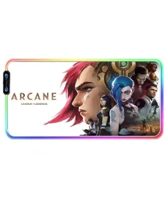 GAMEON Gaming Mousepad With RGB Lighting (900x400x3mm) - League Of Legends: Arcane Edition