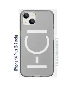 Goui iPhone 14 Plus (6.7inch) Magnetic Case with Magnetic Bars - Transparent Clear