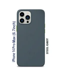 Goui iPhone 14 Pro Max (6.7inch) Magnetic Case with Magnetic Bars - Steel Grey