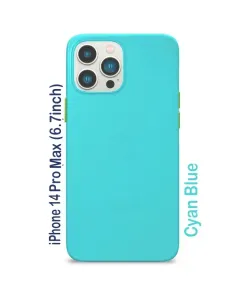 Goui iPhone 14 Pro Max (6.7inch) Magnetic Case with Magnetic Bars - Cyan Blue