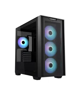 Asus A21 PLUS ARGB M-ATX Mid Tower Gaming PC Case - Black