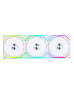 LIAN LI UNI FAN SL Wireless Reverse Blade 120mm ARGB Case Fans (3 Pack) - White