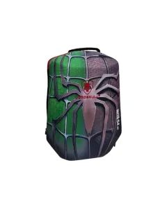 DEADSKULL PS5 Slim Protective Backpack – Green & Purple Spider Armor Edition