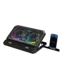 Porodo Gaming Crystal Shell Laptop Cooling Pad - Black