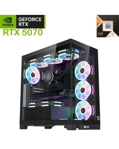 Gameon Emperor  Amd 90000 Series Ryzen 7 9800x3d Rtx 5070 12gb Mid Tower Gaming Pc