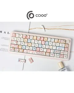Cidoo Nebula 65% Via-programmable Wired/wireless Mechanical Keyboard - Pink (English)
