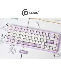 Cidoo Nebula 65% Via-programmable Wired/wireless Mechanical Keyboard - Purple (English)