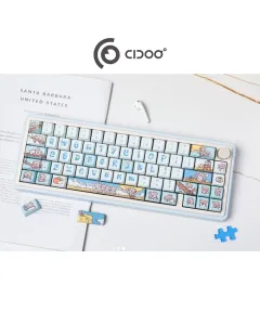 Cidoo Nebula 65% Via-programmable Wired/wireless Mechanical Keyboard - Blue (English)