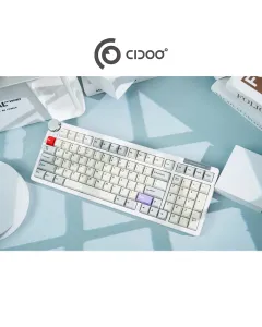 Cidoo Abm098 1800 Compact Via Gasket Mount Hot Swappable Mechanical Gaming Keyboard - Grey (English)